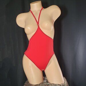 Extreme Playsuit. Topless, Crotchless, Open Butt, Ties Behind the Neck